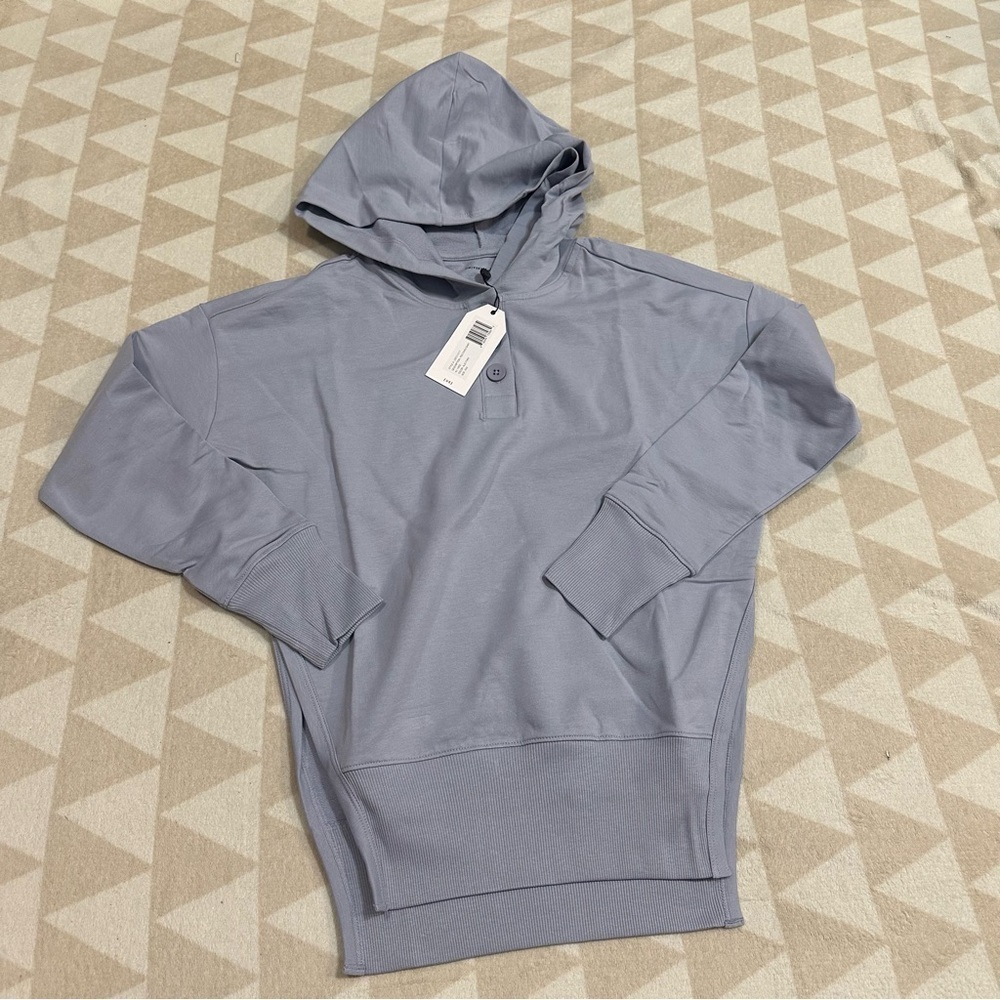 Universal standard polo sweatshirt Aleutian French terry side slits
